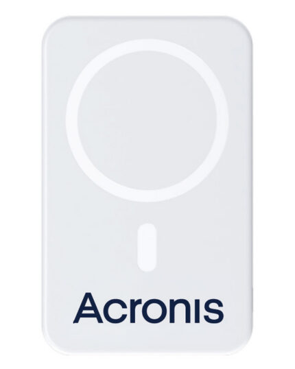 Power bank with integrated cables on the back